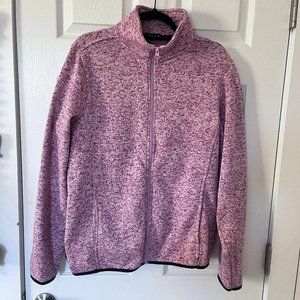 Dolce Vida, Pink Sweater Fleece Zip up, Extra Large, XL